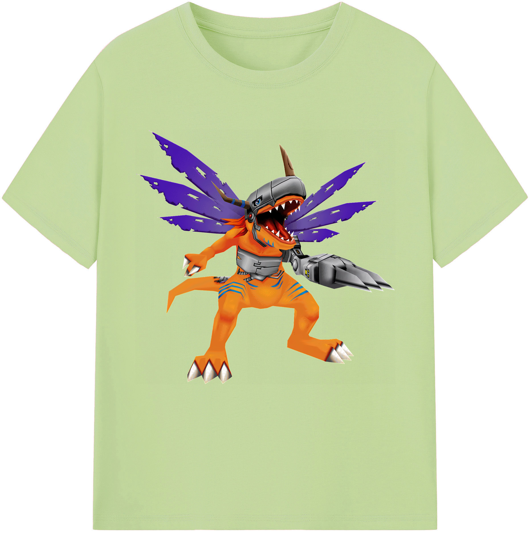 （画像用） Digimon デジタルモンスター/デジモン 綿100％半袖Tシャツ（フロントプリント）